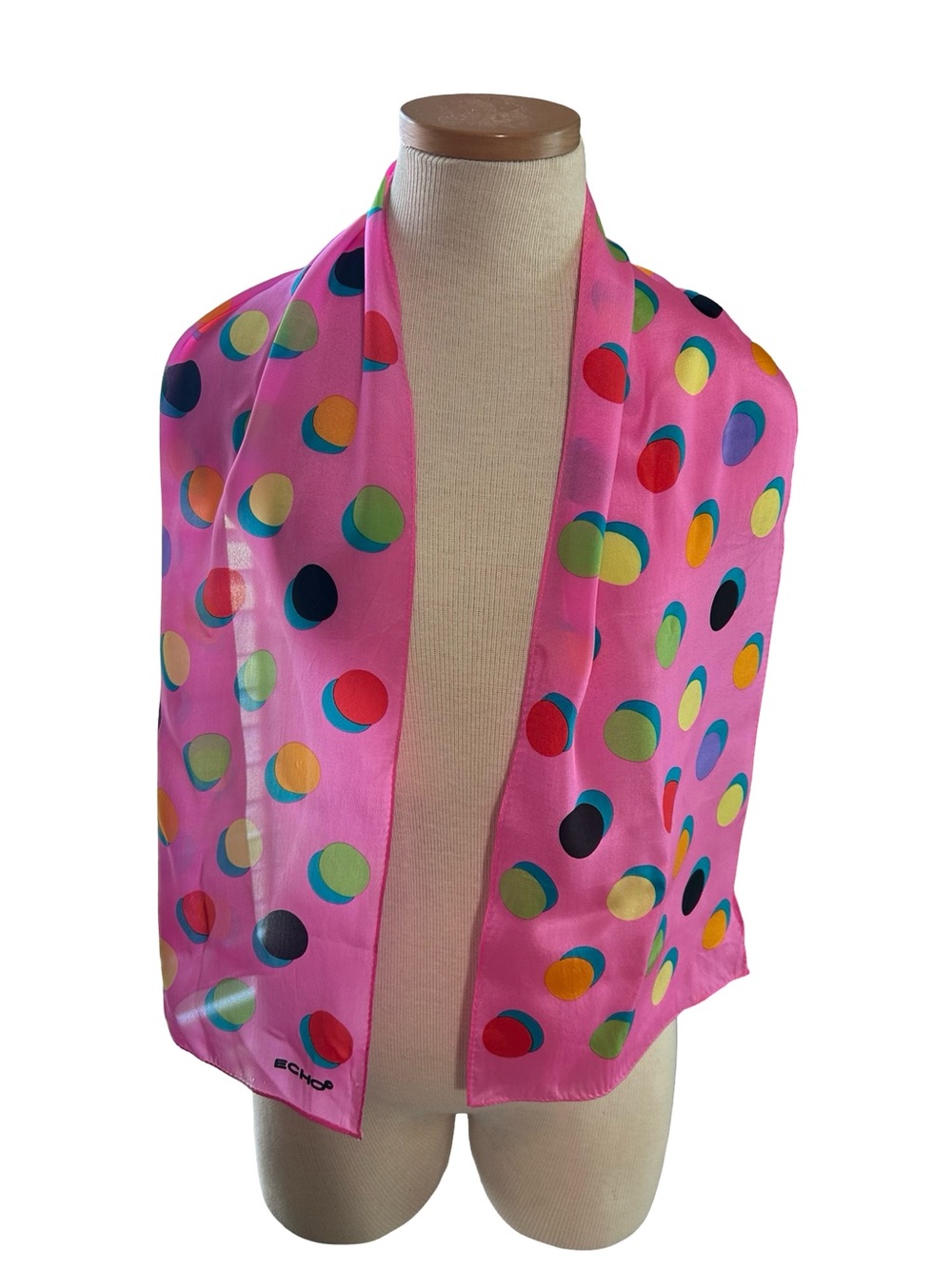 Echo 100% Silk Pink Polka Dot
Scarf Retro Colorful Oblong
Scarf - Picture 8 of 8